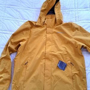 Yellow Eddie Bauer Men's XL Rain Jacket NWT